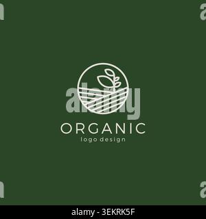 Organic Logo Design Template. Natural Icon Design Stock Vector