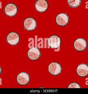 seamless pattern crosshair scope sniper cartoon vector Stock Vector
