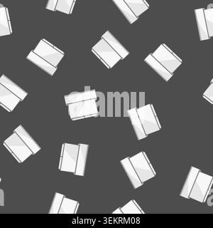 seamless pattern acrylic desk organizer cartoon vector Stock Vector