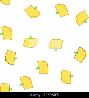 pattern task pinned paper notes cartoon vector Stock Vector