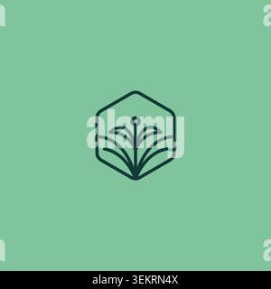 Organic Logo Design Template. Plant Icon Vector Stock Vector
