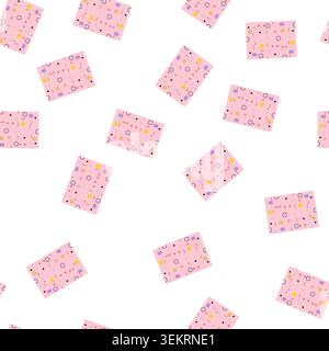 pattern Memphis style pattern creating playful geometric background Stock Vector