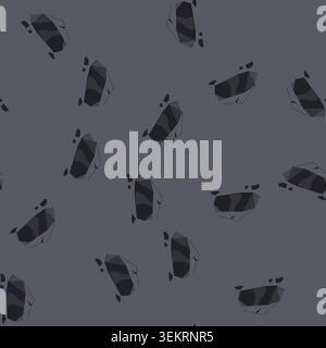 seamless pattern mining coal ore cartoon vector Stock Vector