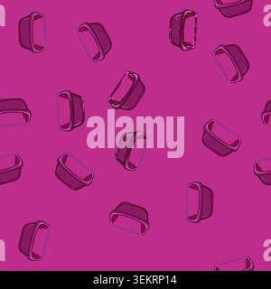 seamless pattern handle basin plastic cartoon vector Stock Vector
