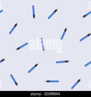 seamless pattern stylus interactive whiteboard pen cartoon vector Stock Vector