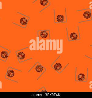 seamless pattern arrow shooting target cartoon vector Stock Vector