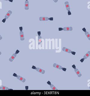 seamless pattern fallout atomic bomb cartoon vector Stock Vector