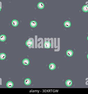 seamless pattern water meter measuring tap consumption indicating utility Stock Vector