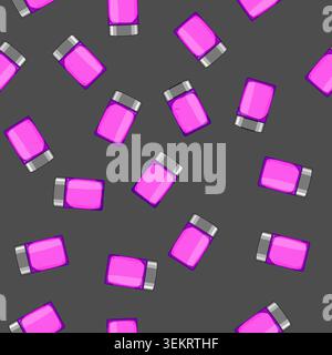 seamless pattern electric smart lamp cartoon vector Stock Vector