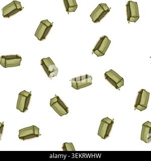 pattern study pencil case cartoon vector Stock Vector