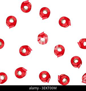 pattern equipment electrical tape cartoon vector Stock Vector