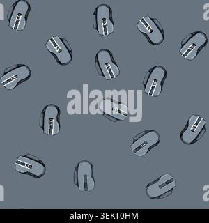 seamless pattern pc game mouse cartoon vector Stock Vector