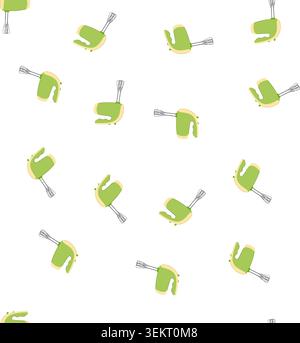pattern cream hand mixer cartoon vector Stock Vector