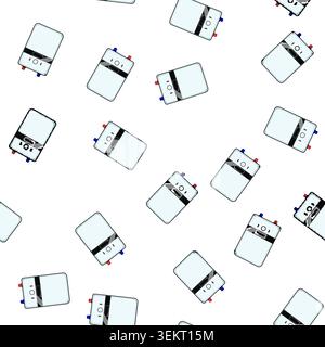 pattern house water boiler cartoon vector Stock Vector