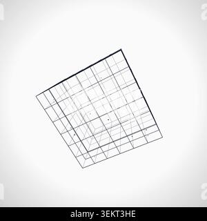 Wire Cube vector background with high-impact decorative layout for microstock and commercial design projects. Stock Vector