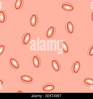 seamless pattern fabric wool carpet cartoon vector Stock Vector
