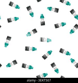 pattern dropper eye drop cartoon vector Stock Vector