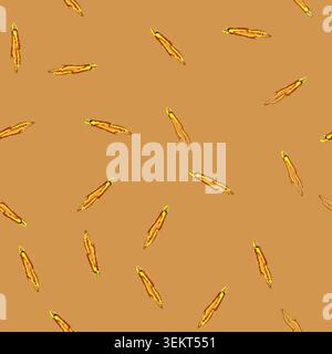 seamless pattern silver bullet flying cartoon vector Stock Vector