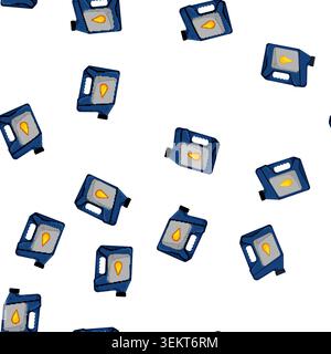 pattern service motor oil cartoon vector Stock Vector