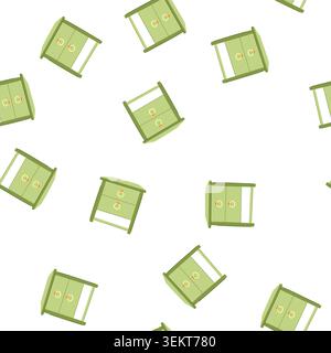 pattern archive file cabinet cartoon vector Stock Vector