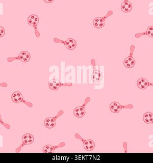 seamless pattern rechargeable hand electric fan cartoon vector Stock Vector