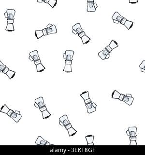 pattern glass ice drip coffee cartoon vector Stock Vector