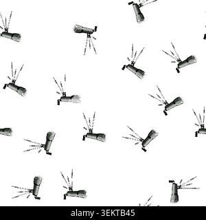 pattern galaxy telescope cartoon vector Stock Vector