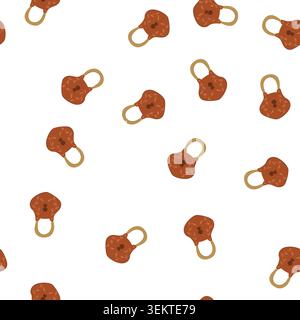 pattern antique padlock vintage cartoon vector Stock Vector