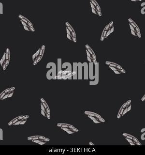 seamless pattern footwear man slippers cartoon vector Stock Vector