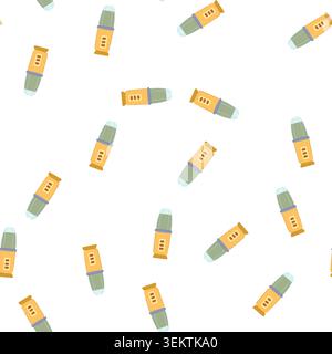 pattern detox blender cartoon vector Stock Vector