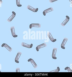 seamless pattern garment steamer portable cartoon vector Stock Vector