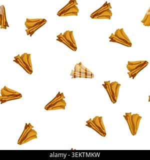 pattern kitchen handkerchief towel color icon vector Stock Vector
