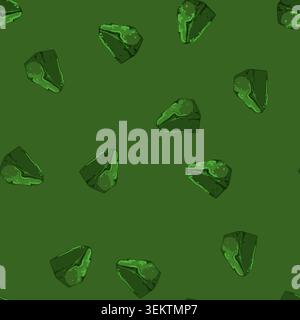 seamless pattern decoration aquarium stone cartoon vector Stock Vector