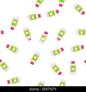pattern medicine vitamin capsule cartoon vector Stock Vector