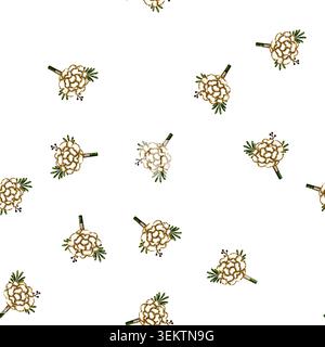 pattern tradition boutonniere cartoon vector Stock Vector