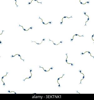 pattern diagram neurons cartoon vector Stock Vector