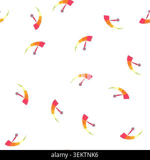 pattern cluster speedometer cartoon vector Stock Vector