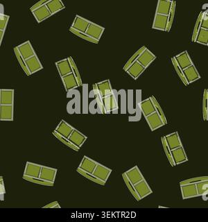 seamless pattern room toy box cartoon vector Stock Vector