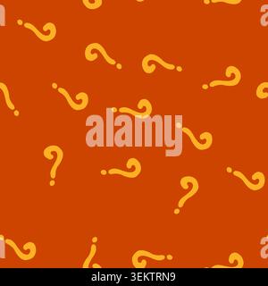 seamless pattern question mark symbol representing doubt and asking a question Stock Vector