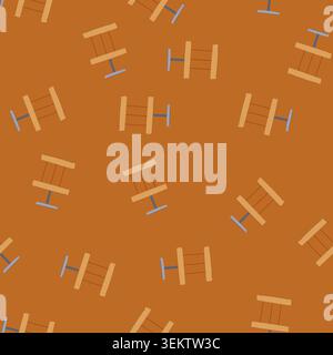 seamless pattern impact tnt bomb cartoon vector Stock Vector