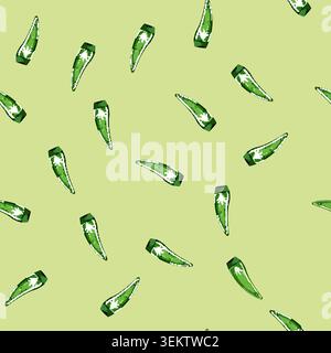 seamless pattern fresh aloe vera cosmetic cartoon vector Stock Vector