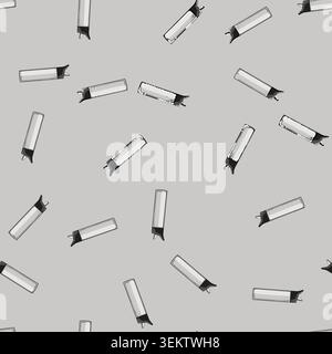 seamless pattern mineral water bottle cartoon vector Stock Vector