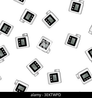 pattern respiratory spirometer cartoon vector Stock Vector