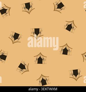 seamless pattern military tent providing shelter and temporary housing concept Stock Vector
