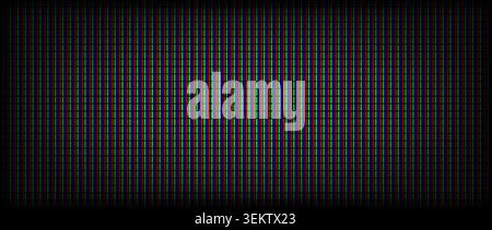 RGB screen pixel pattern. LED TV screen background. LCD display grid dots wallpaper. Red Green Blue diode pixels videowall concept. Projector or television monitor texture backdrop. Vector wallpaper Stock Vector