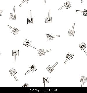 pattern Modern door handle providing simple access design Stock Vector
