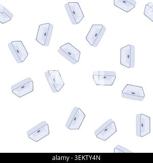 pattern modern sink ceramic cartoon vector Stock Vector
