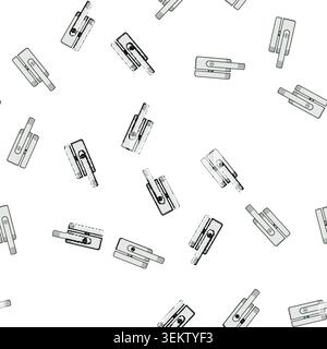pattern Window security lock mechanism providing home protection Stock Vector