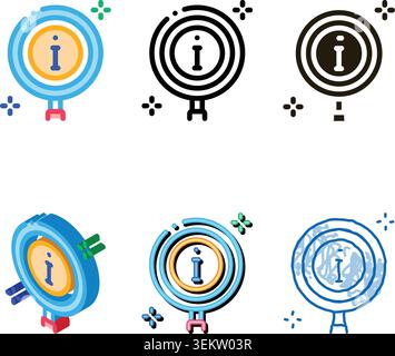informational study icon edition vector outline Stock Vector