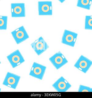 pattern justice weigh scales cartoon vector Stock Vector